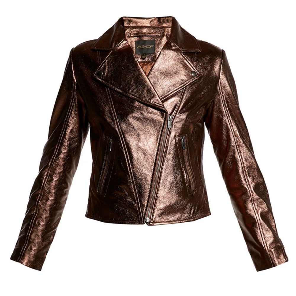 Diane Von Fürstenberg ELODIE UPCYCLED LEATHER JACKET